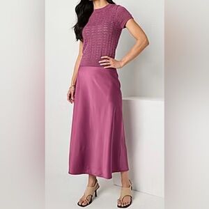 Worthington Dusty Rose A-Line Skirt